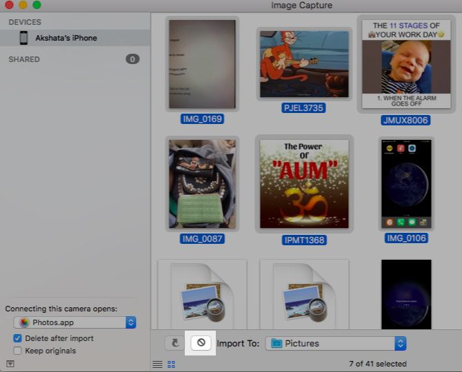 run image capture on mac