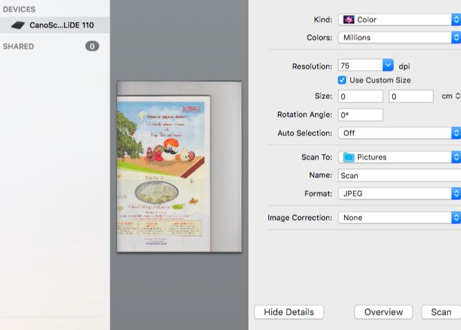 Mac Image Capture Scanner