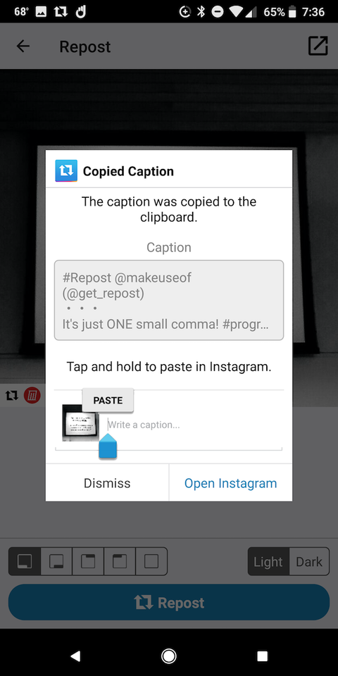 How to Repost a Video or Picture on Instagram