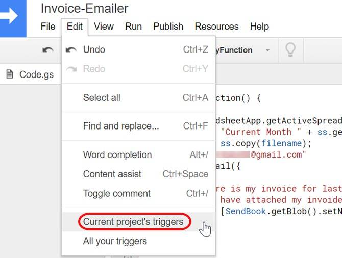 How to Automatically Send Monthly Invoices From Google Sheets