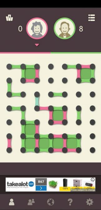 Dots And Boxes Strategy Game Pigeon