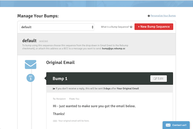 Rebump Google Chrome Extension