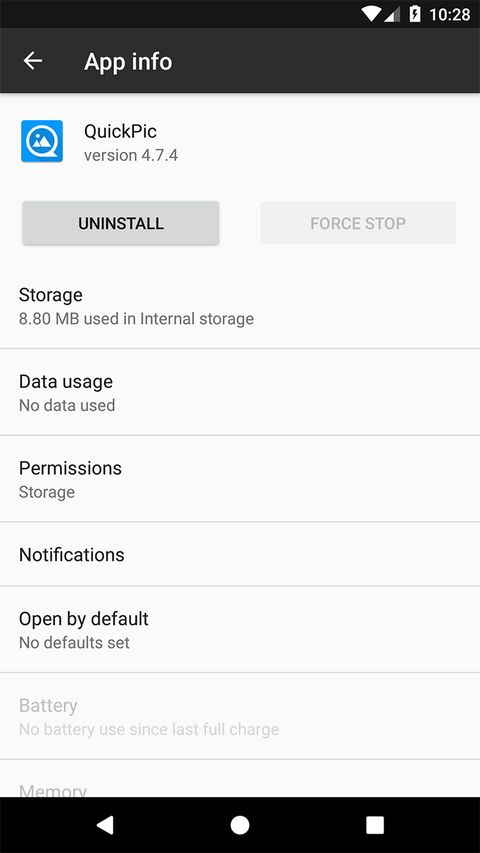 android 7 choose app