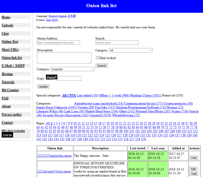 5. Daniel’s Onion Link List Raspberry Pi Directory. 