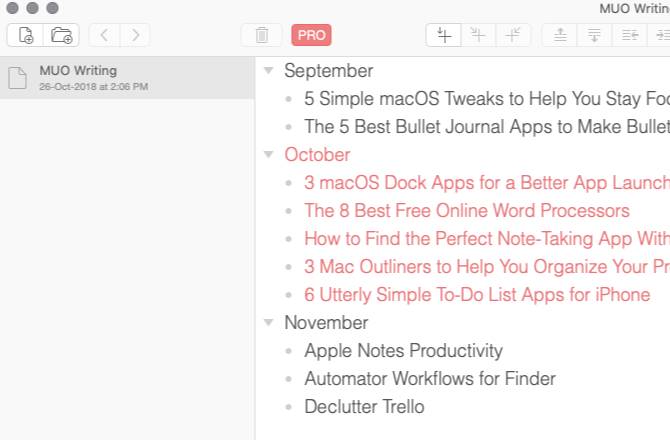 5 Mac Outliners to Help You Organize Your Projects and Ideas