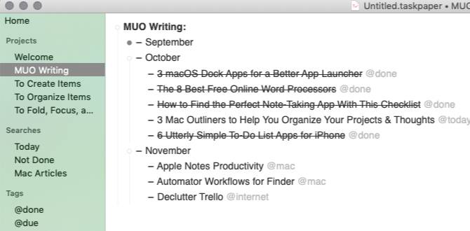 5 Mac Outliners to Help You Organize Your Projects and Ideas