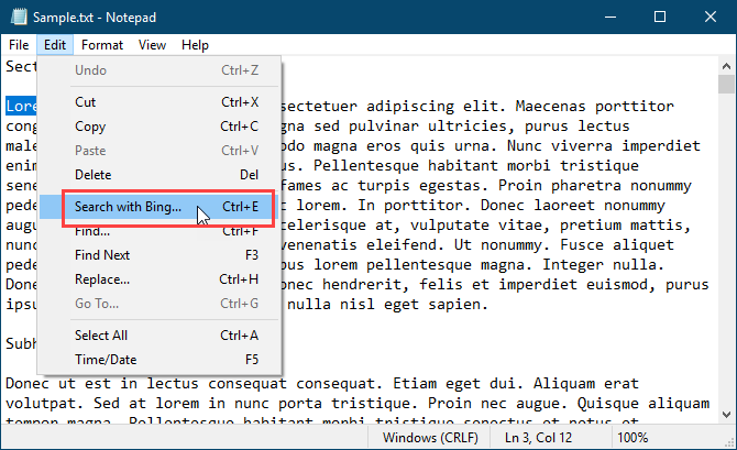 Notepad Bing The New and Improved Windows 10 Notepad: Useful Tips and Features