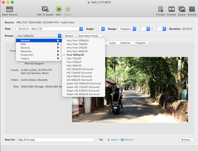 Handbrake for Mac