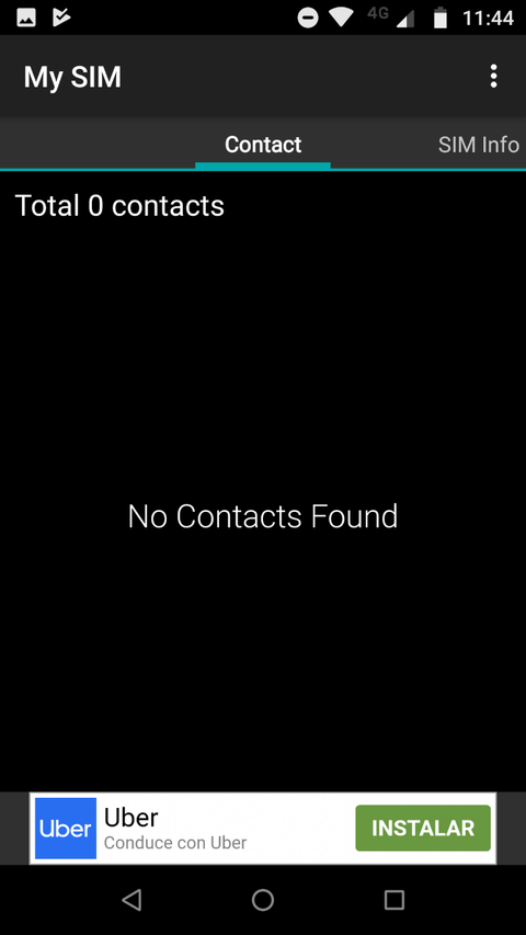 My SIM Toolkit Manager contacts