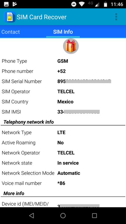 SIM Card Recover & Manager info