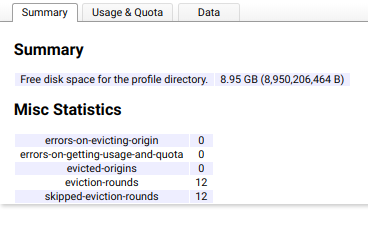 chrome os memory screen