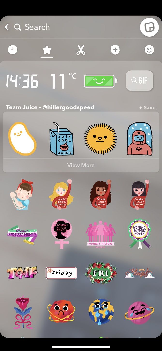 snap photo filters and stickers