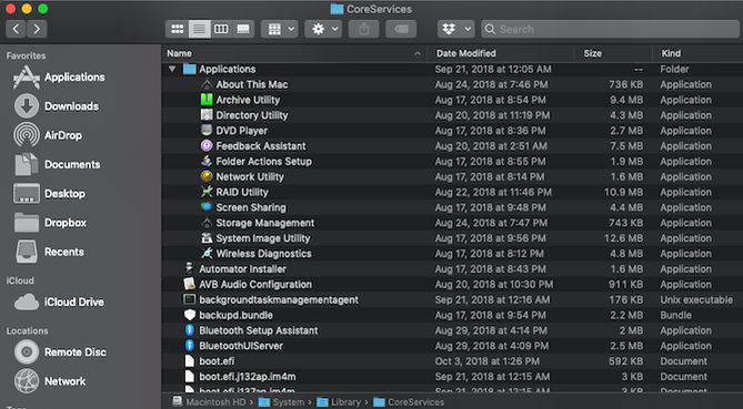 Core Service App A Breakdown of the Hidden CoreServices Folder in macOS