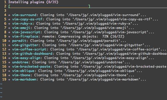 Installing plugins in Vim-Plug