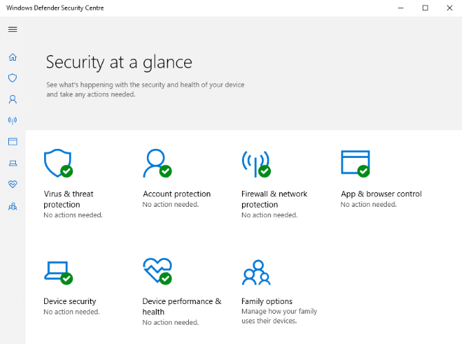 Windows Defender can be accessed from Windows Settings