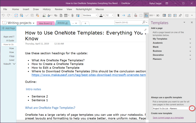 How to Use OneNote Templates: Everything You Need to Know
