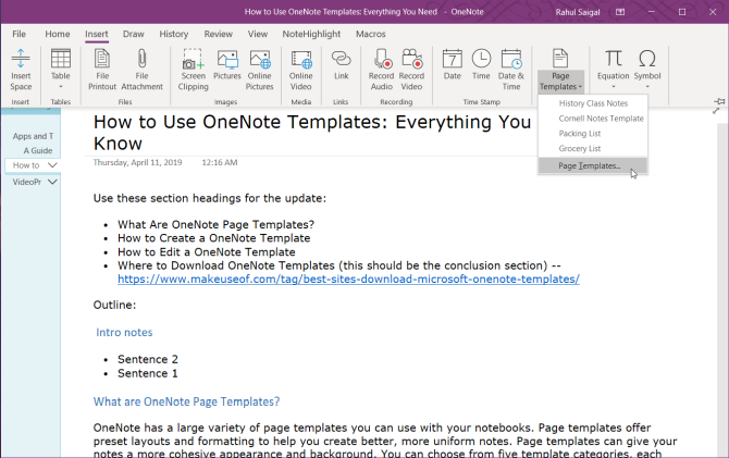 How to Use OneNote Templates: Everything You Need to Know