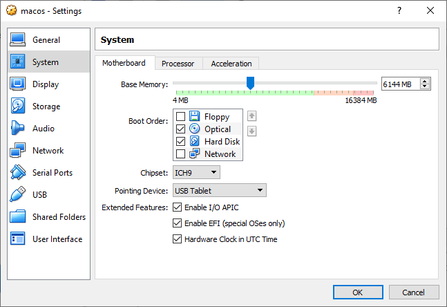 macos virtual machine set RAM