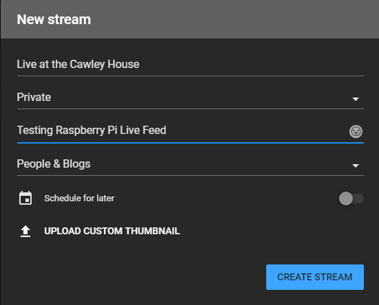 How to Live Stream to YouTube With a Raspberry Pi