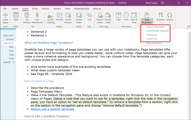 How to Use OneNote Templates: Everything You Need to Know