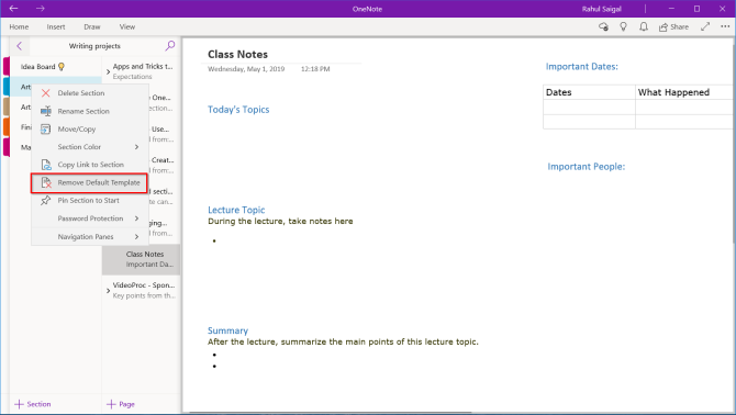 How to Use OneNote Templates: Everything You Need to Know