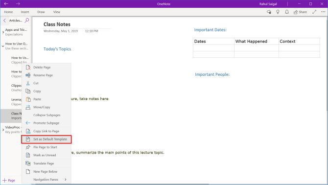 How to Use OneNote Templates: Everything You Need to Know