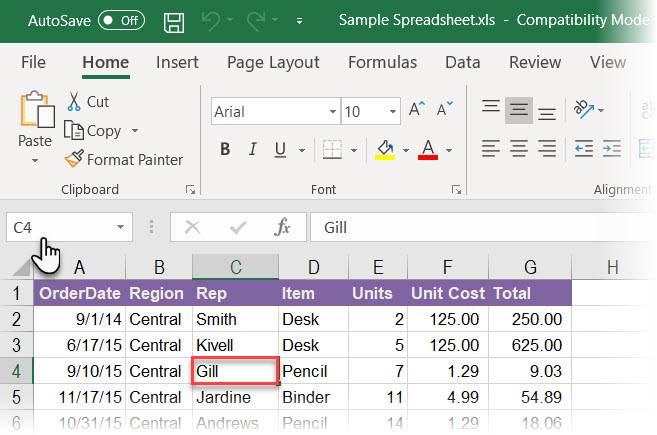 Excel Address Box How to Use the Name Box in Excel