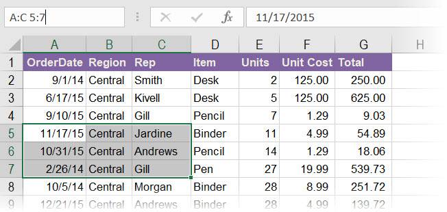 How to Use the Name Box in Excel