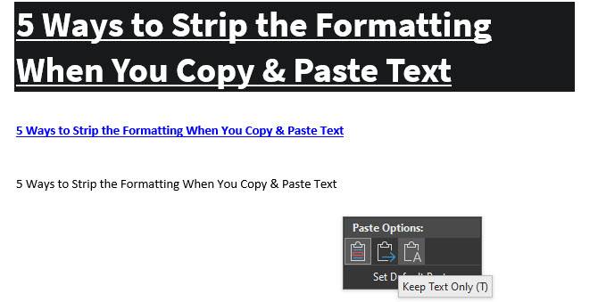 How to Strip Formatting When You Copy and Paste Text: 5 Ways