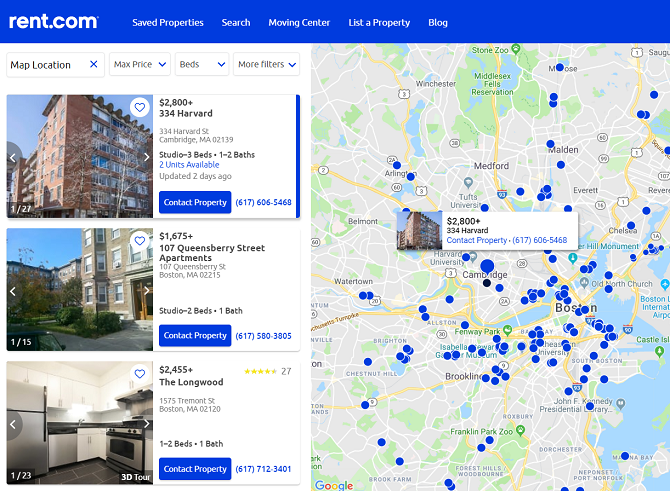 For Rent Map The 8 Best Apartment Finder Websites and Apartment Search Sites
