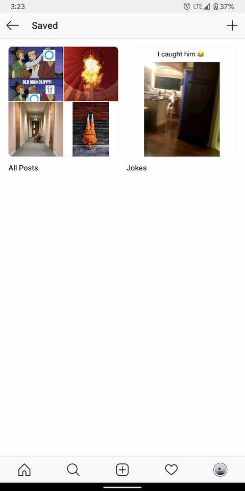 Save posts on Instagram