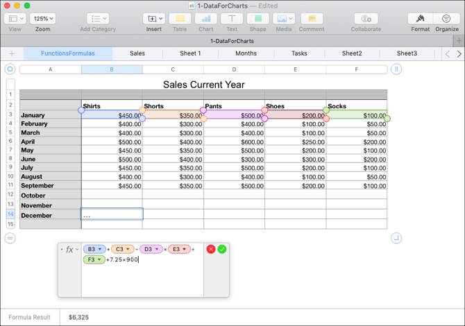 Numbers App Formulas How to Use Formulas and Functions in Numbers on Mac