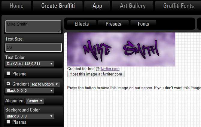 Write Your Name Graffiti Style Using the Graffiti Creator