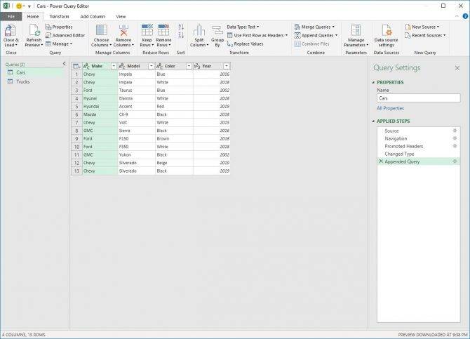 How to Combine Multiple Data Sets in Microsoft Excel Using Power Query