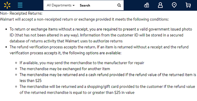 How to Return Merchandise Without a Receipt