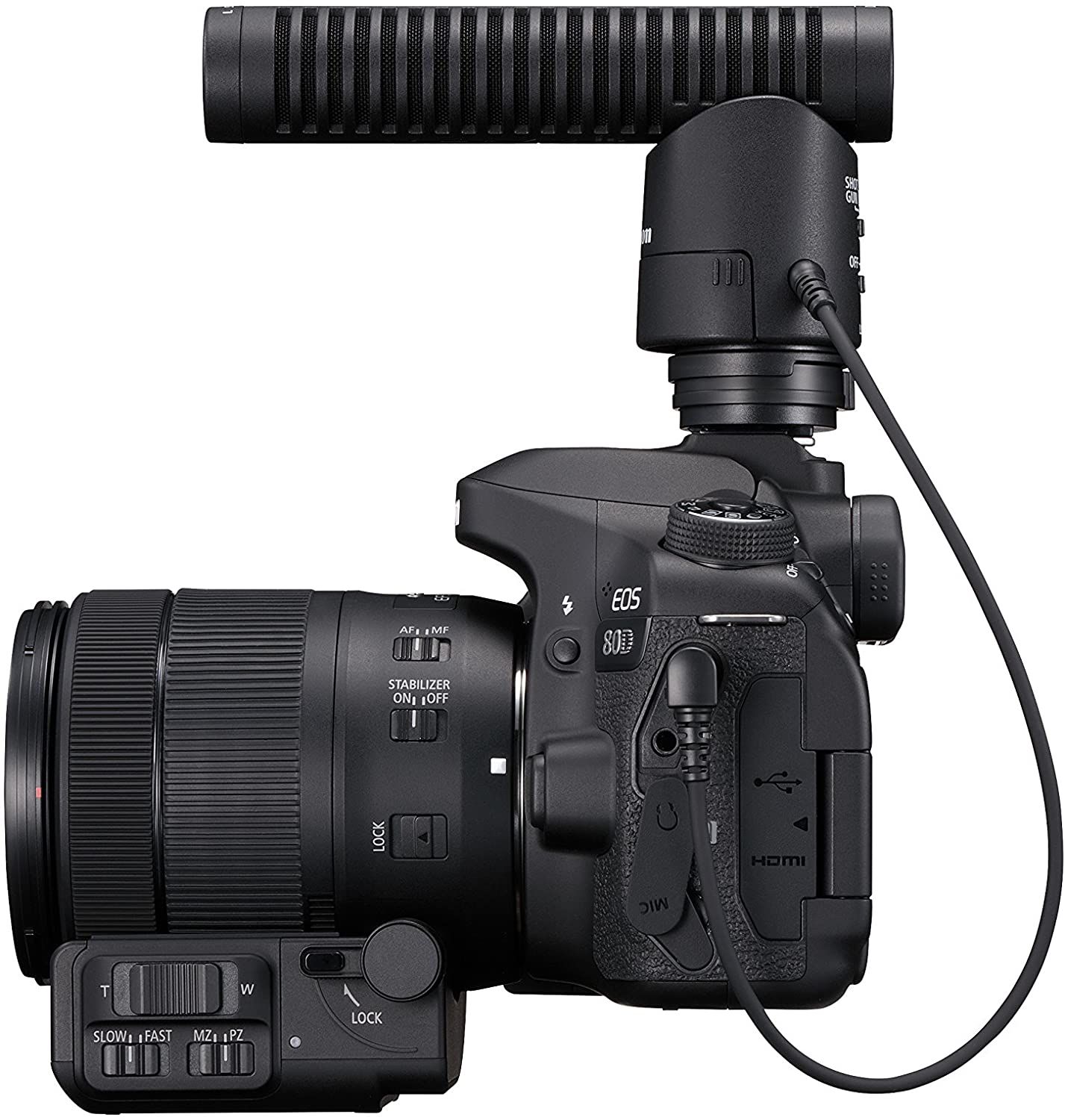 Canon DM-E1 side