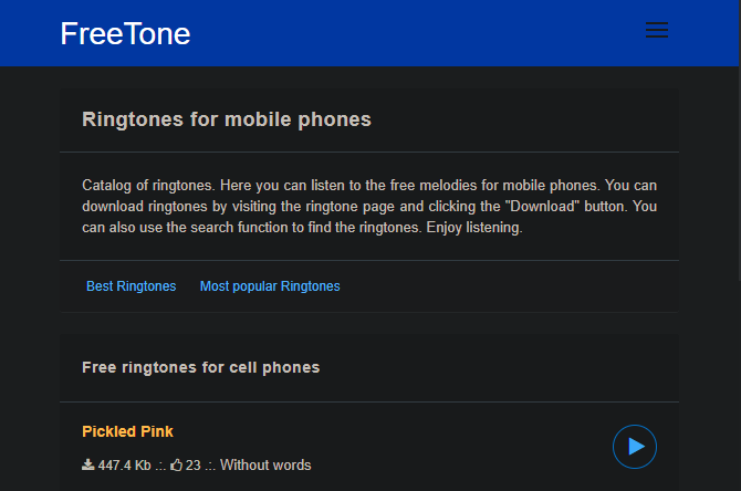 FreeTone Ringtones