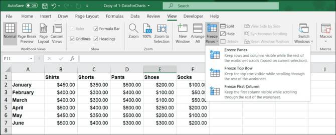 How to Freeze, Unfreeze, and Lock Rows, Columns, and Cells in Microsoft ...