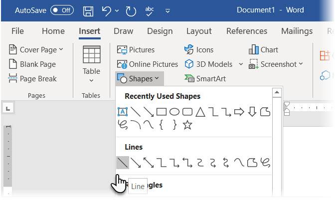 How to Insert a Horizontal or Vertical Line in Microsoft Word