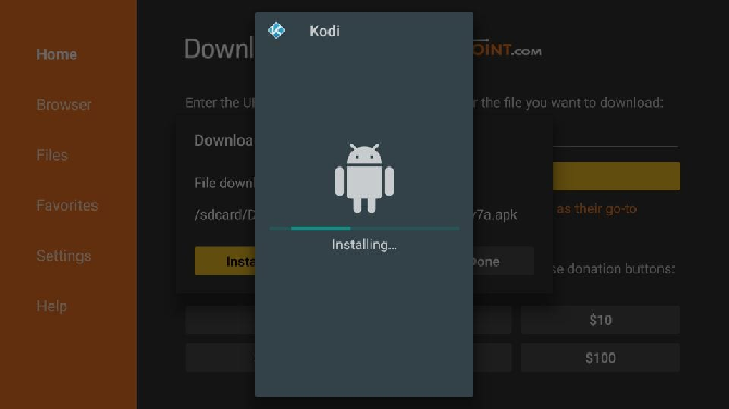installing kodi downloader