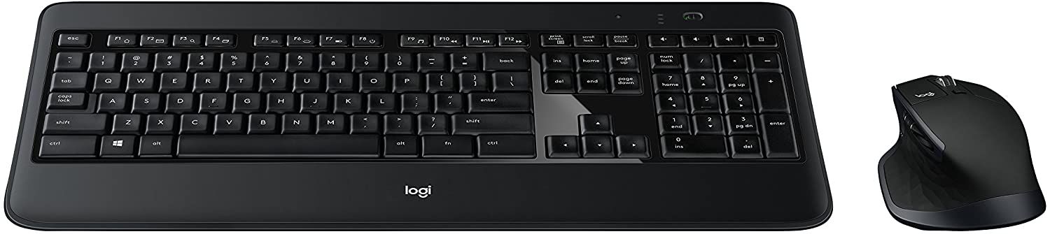 Logitech MX900 Keyboard and Mouse Combo angled