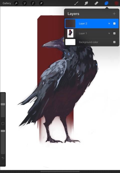 procreate second layer