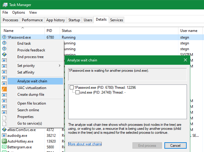 Wait Chain Task Manager 10 Windows Task Manager Tricks You Probably Didn't Know