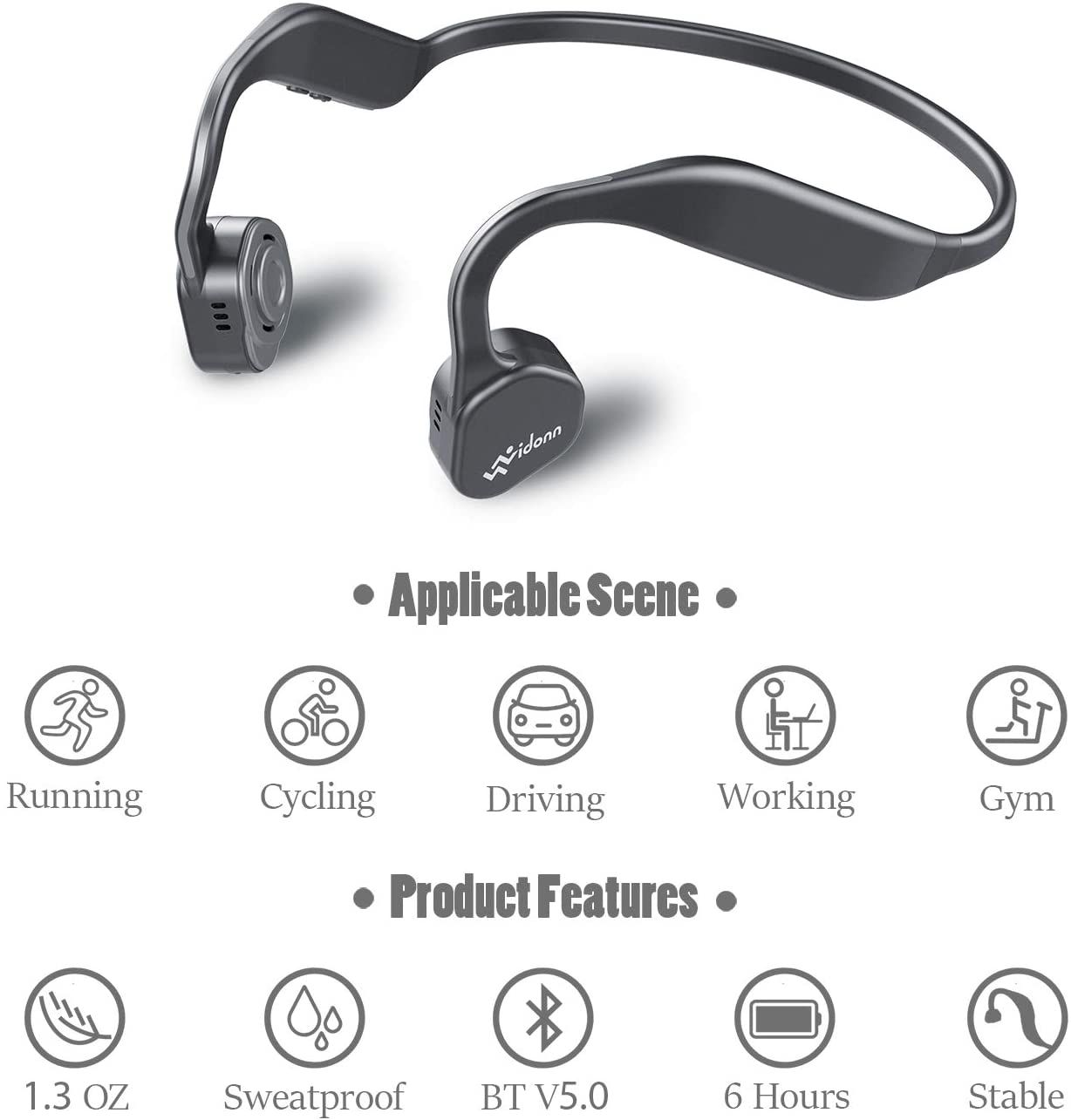 Vidonn F1 Sports Headset features