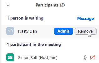 Using the Waiting Room in Zoom