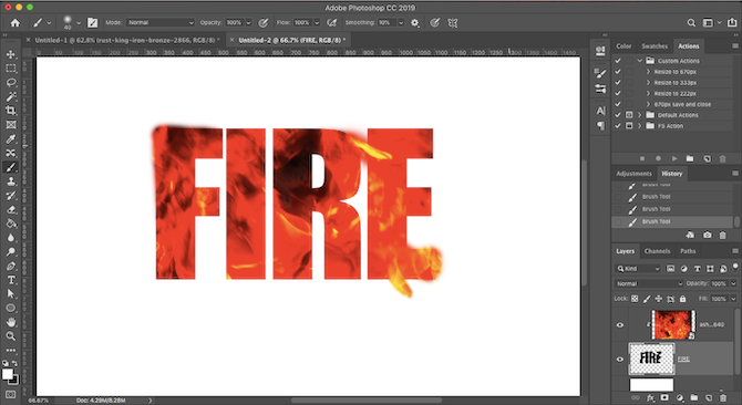 How to Add Textures to Text in Adobe Photoshop