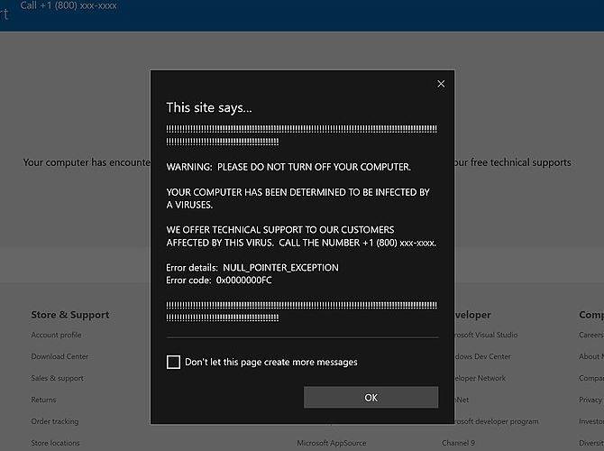 Fake Page Alert Examples How to Spot and Avoid Fake Virus and Malware Warnings