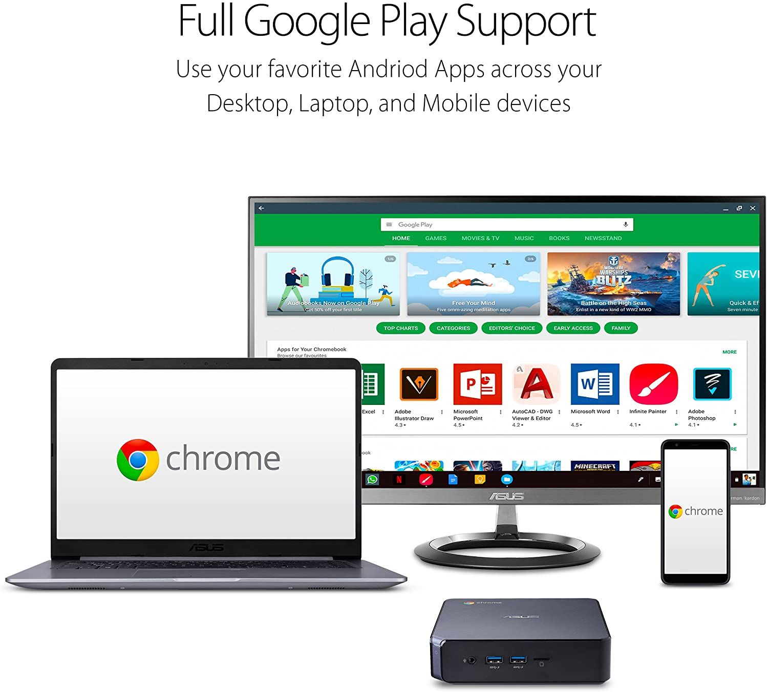 Asus Chromebox 3 Android app support