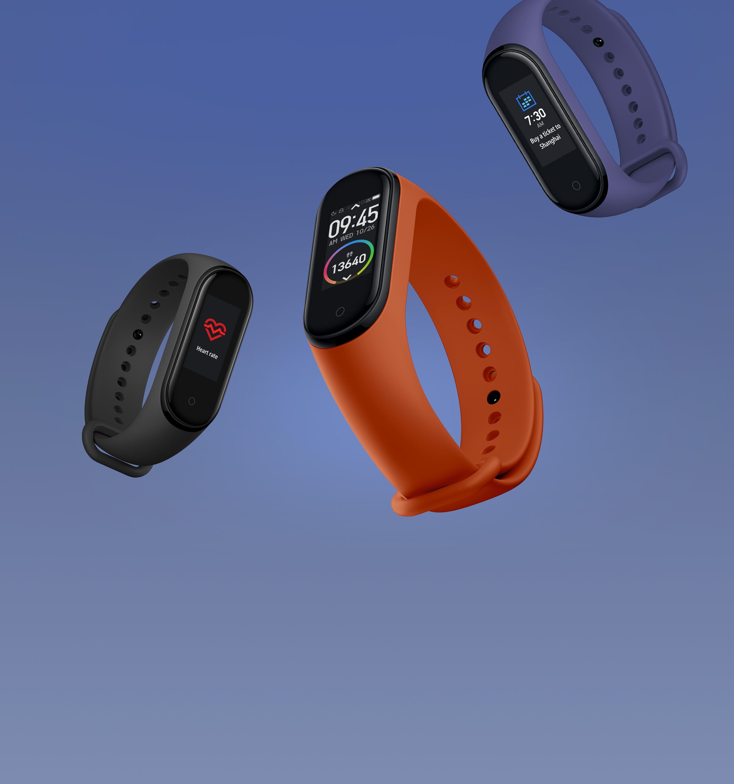 Xiaomi Mi Band 4 in a range of colors