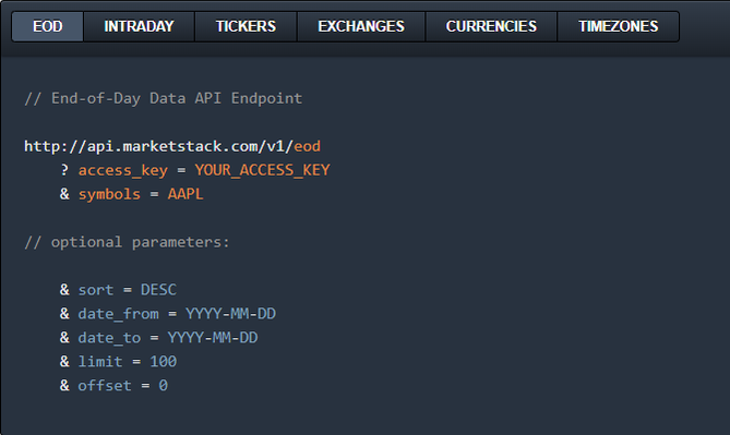 Give Your Visitors Stock Information With Marketstack API